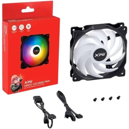 Вентилятор для корпуса ADATA XPG VENTO120ARGBPWM-BKCWW