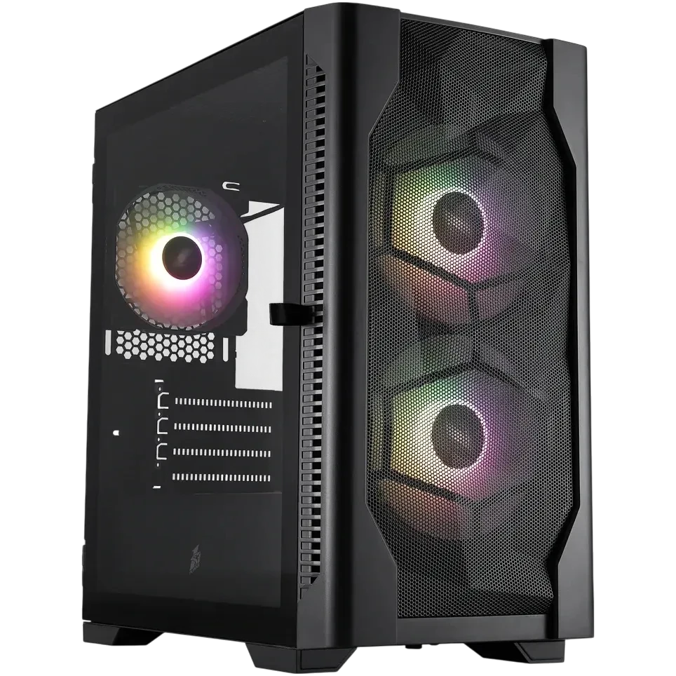 Компьютерный корпус 1STPLAYER DK D4-M ARGB Black (D4-M-BK-2F7-14-1F7) купить по выгодной цене! 