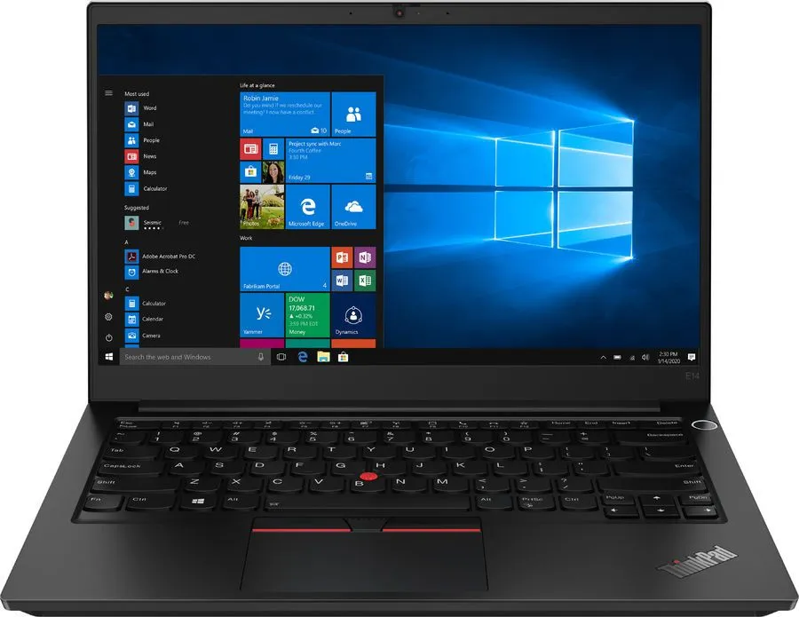 Ноутбук Lenovo ThinkPad E14 Gen 2 (Core i5-1135G7/14"/FHD/8GB/256GB SSD/Iris Xe/Win 11 Pro) 20TA000CRT - фото