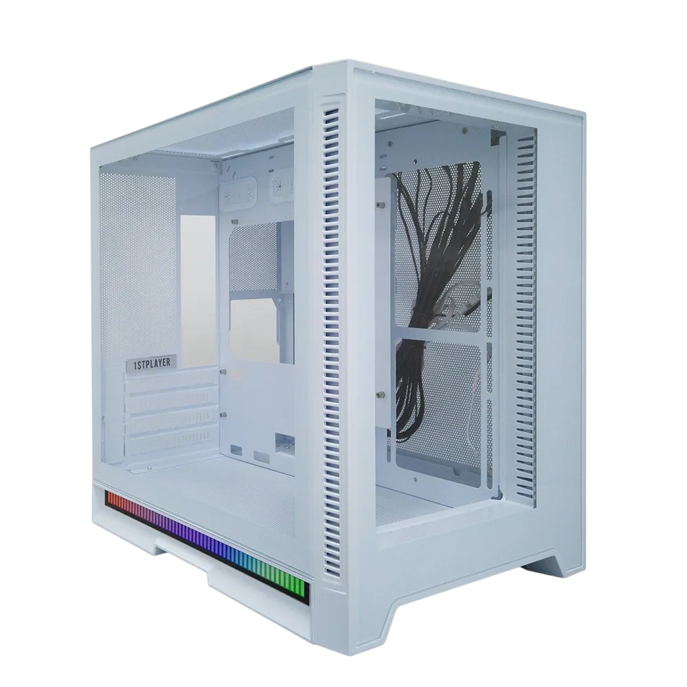 Компьютерный корпус 1STPLAYER STEAM PUNK SP6 TG (SP6-G-WH) White купить по выгодной цене! 