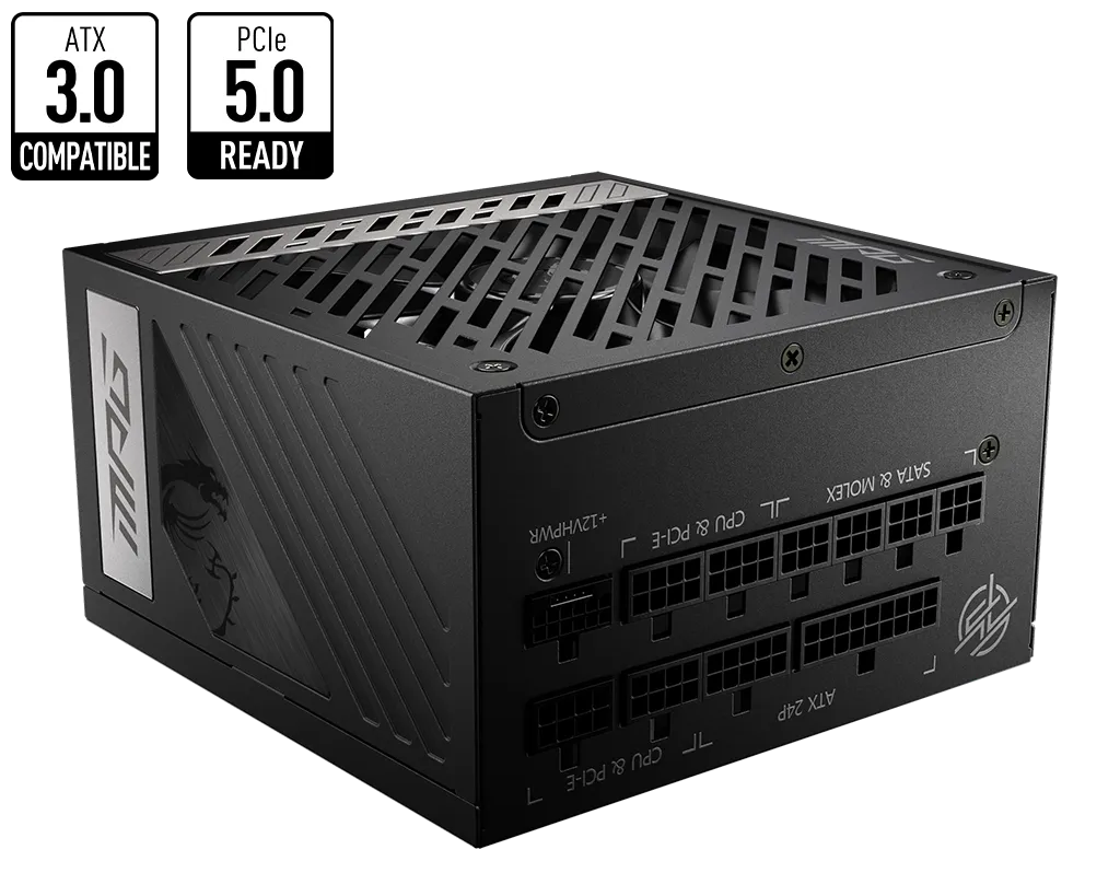 Блок питания 750W MSI MPG A750G 80+ Gold Full modularATX 3.0 PCIE5 RTL (306-7ZP7A11-CE0)