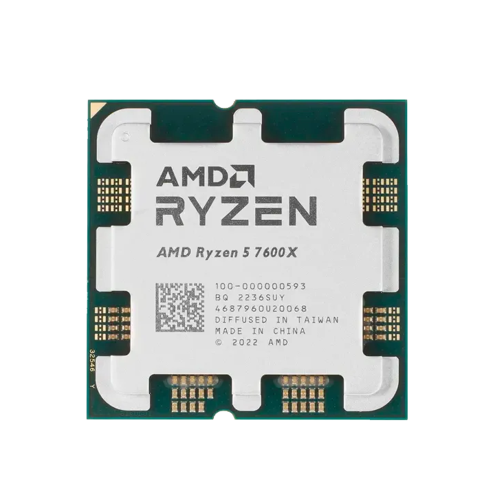CPU AMD Ryzen 5 7600X Процессор AMD Ryzen 5 7600X (4.7 ГГц - 5.3 ГГц / AM5 / кол-во ядер