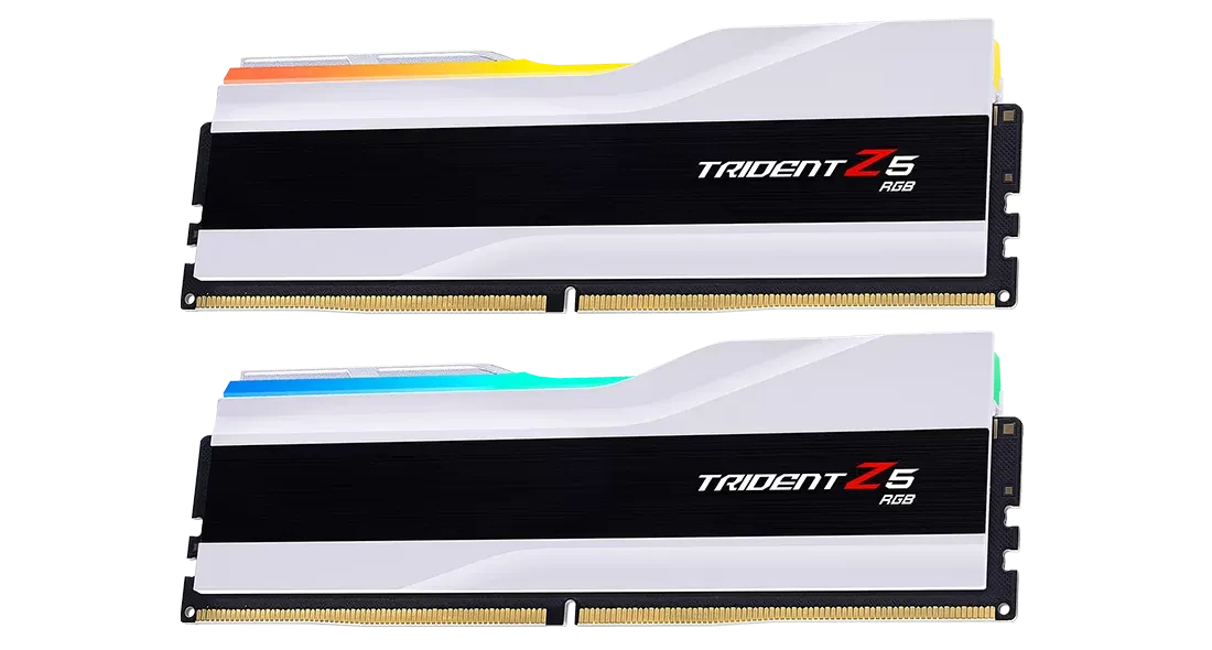 Оперативная память DDR5 64 Gb 6000 MHz G.Skill TRIDENT Z5 RGB White (F5-6000J3040G32GX2-TZ5RW)