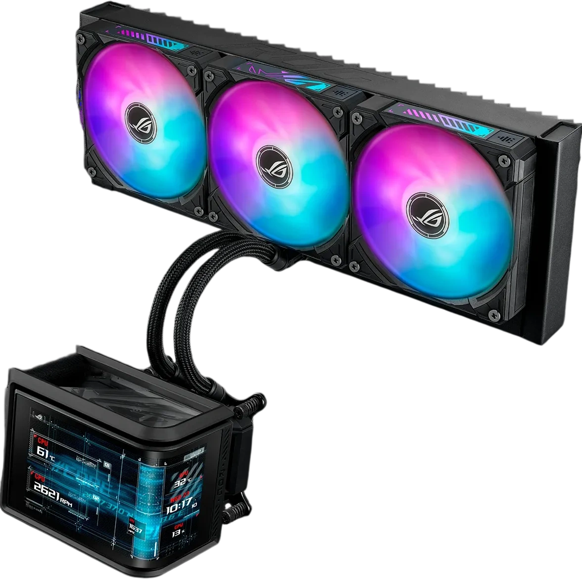 Система жидкостного охлаждения для процессора ASUS ROG RYUO IV SLC 360 ARGB Black (90RC0151-B0EAY0)