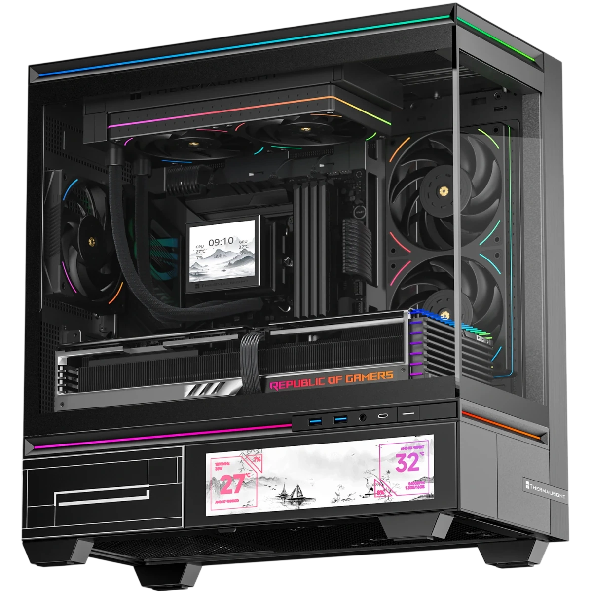 Комплект вентиляторов для корпуса Thermalright TL-UB24R Reverse ARGB Black (TRTLUB24R)