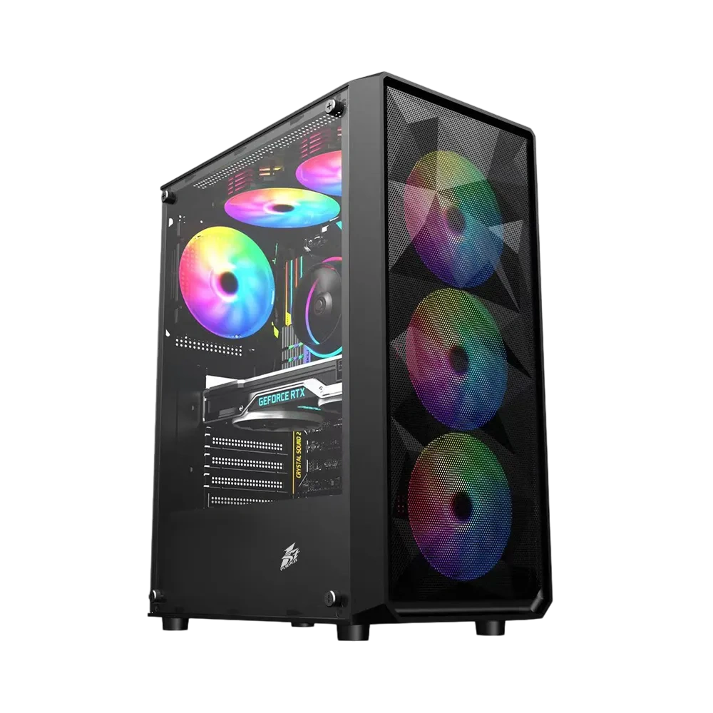 Компьютерный корпус 1STPLAYER FD3 (FD3-BK-4F1) Black купить по выгодной цене! 