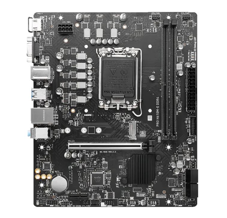 Материнская плата MSI PRO H610M-E DDR4