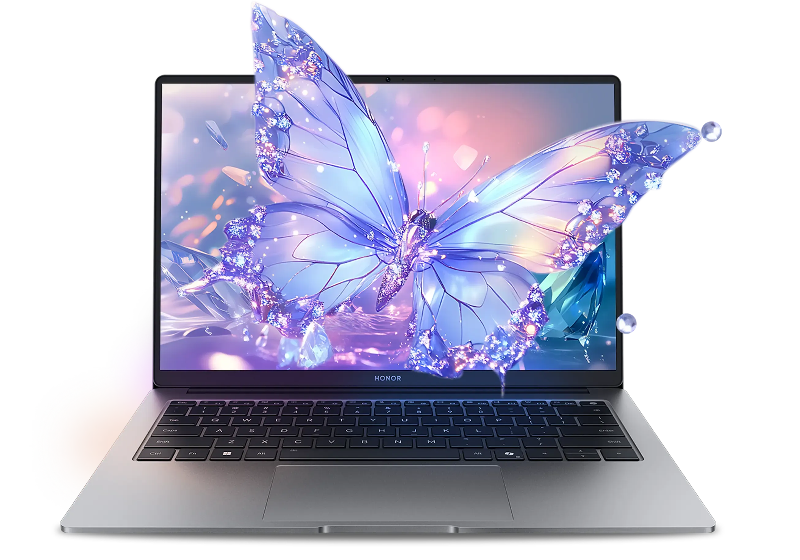 Ноутбук HONOR MagicBook X14 Plus 2025 (Intel Core 5 220H 2700MHz/14"/2880x1800/16Gb/1Тб/) Серый 5301ALYB - фото