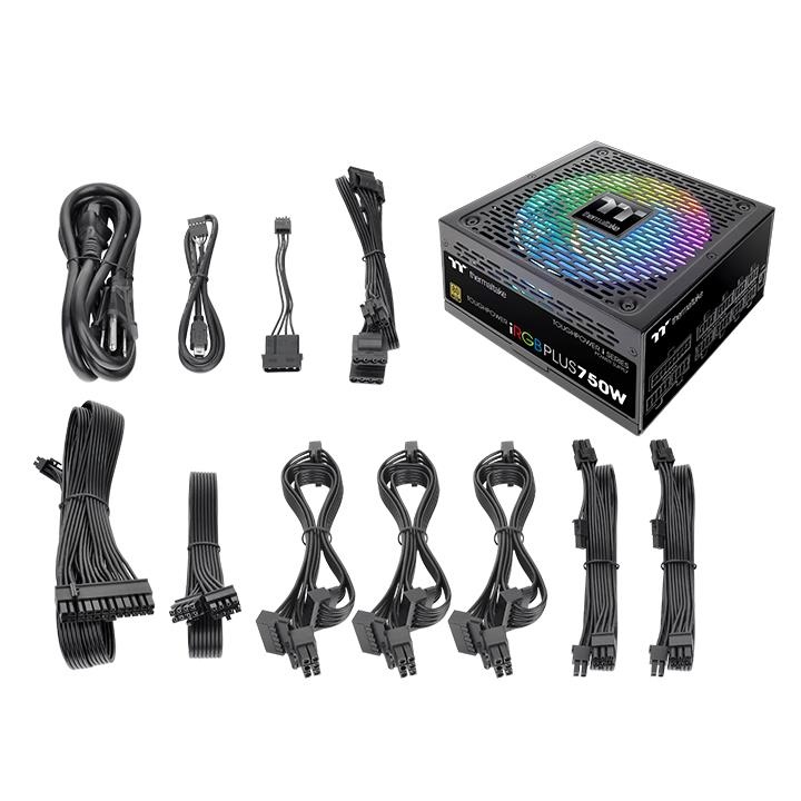 Блок питания 750W Thermaltake Toughpower iRGB Plus / 80 PLUS Gold (PS-TPI-0750F3FDGE-1)