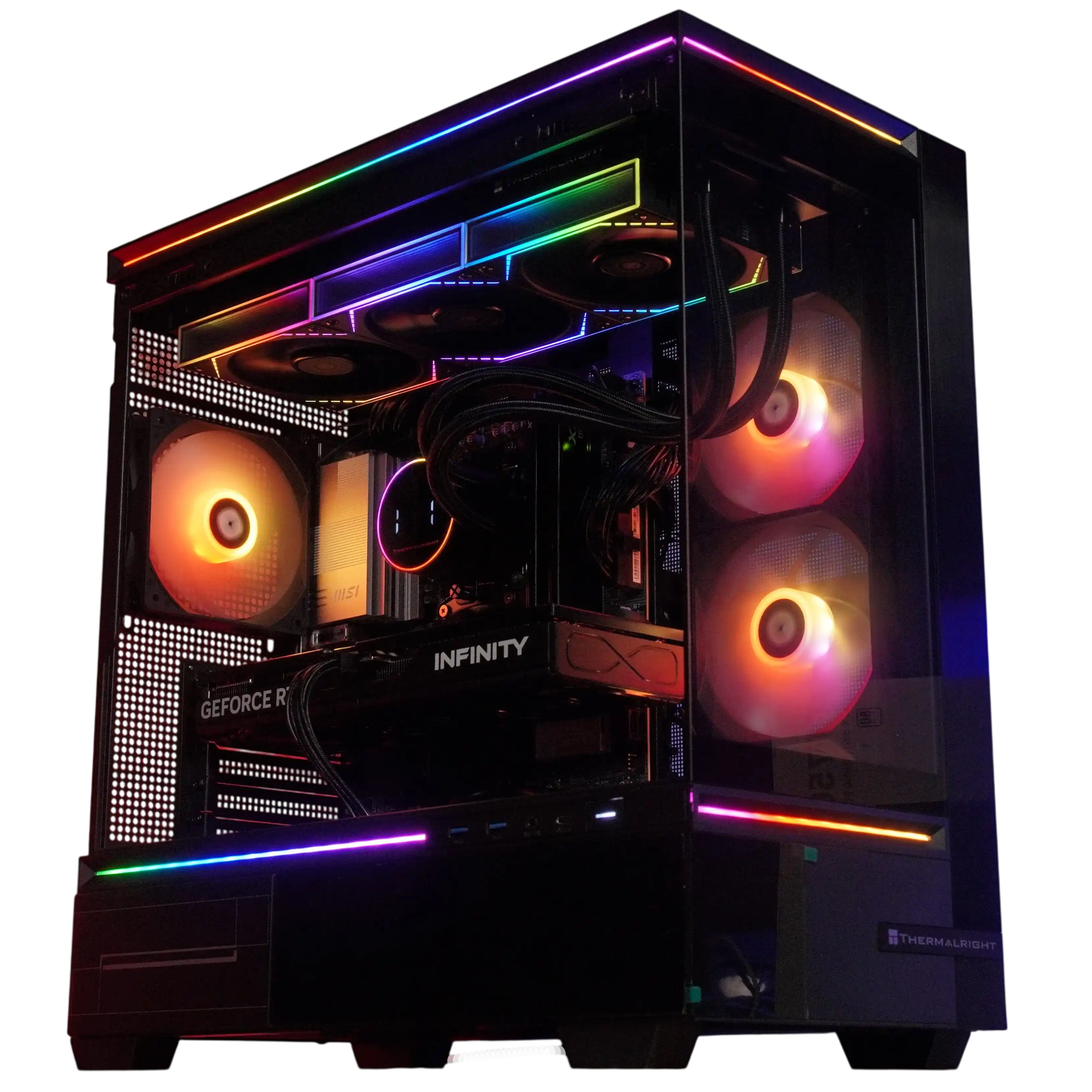 Игровой компьютер 991663 (Ryzen 7 7700 3.8 ГГц/AMD B650/32 ГБ DDR5 6.0 ГГц/1024 ГБ SSD/RTX 5060 8 ГБ/Wi-Fi/650W/Thermalright M10 TG Black) - купить!