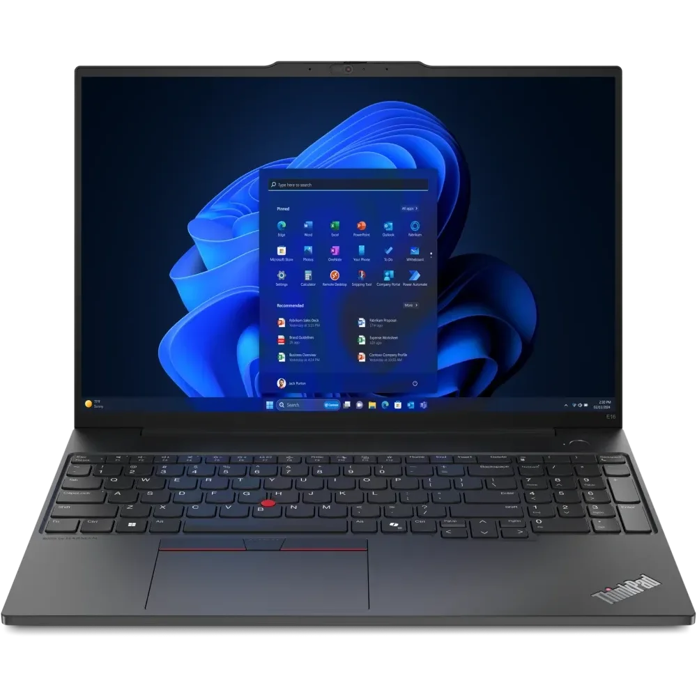 Ноутбук Lenovo ThinkPad E16 Gen 2 (Intel Core Ultra 5 125H/16" 1920x1200/16GB/512GB SSD/Intel UHD Graphics/Win 11 Home) 21MAA009CD, Black - фото