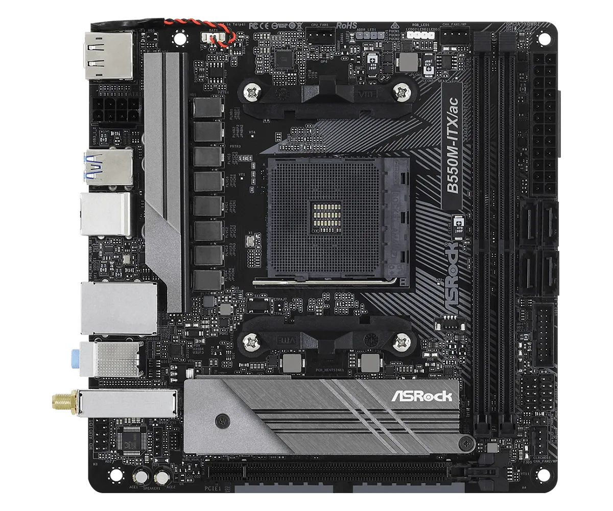 Asrock b550m itx. ASROCK b550m-ITX/AC. Материнская плата ASROCK a520m-ITX/AC. ASROCK b550 ITX AC. B550 Mini ITX.