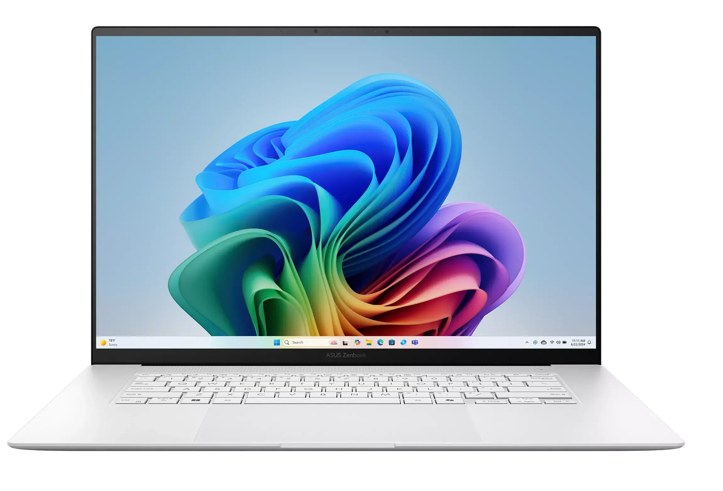 Ноутбук Asus ZenBook S16 UM5606WA (AMD Ryzen AI 9 365/16" 2880x1800, OLED/24Gb/1Tb SSD/AMD Radeon 880M/Win 11 Home) White - фото