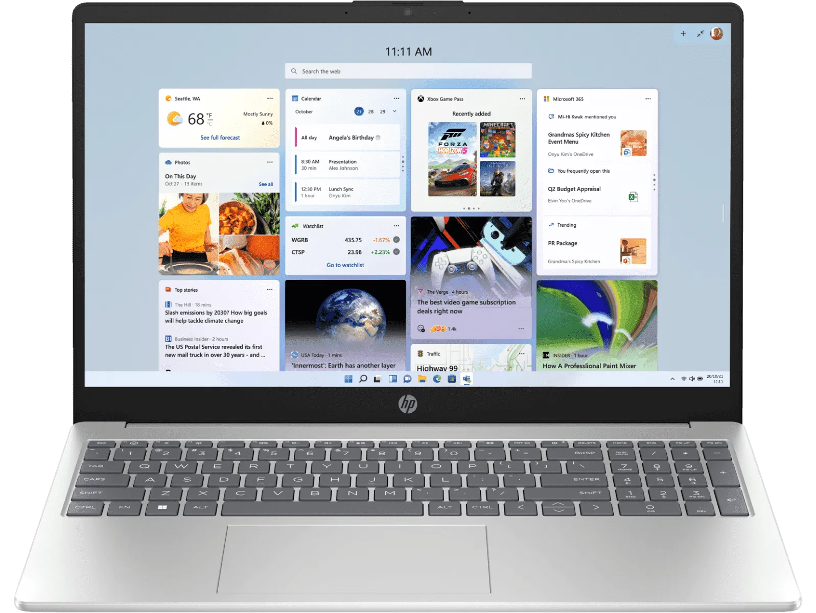 Ноутбук HP 15-fc0018nq (AMD Ryzen 5 7520U/15.6" 1920x1080/16Gb/512Gb SSD/AMD Radeon 610M/Win 11 Pro) Silver - фото