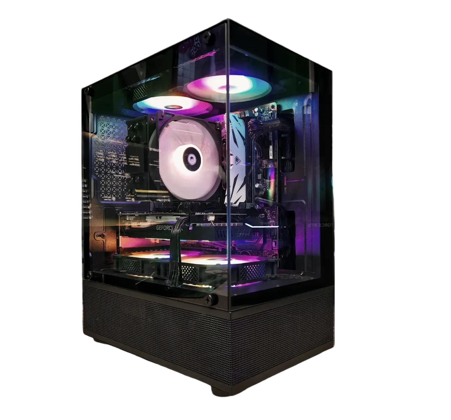 Компьютерный корпус 1STPLAYER MIKU Mi2-A LED Black (FP_Mi2-A-BK-2F1R-1F1)
