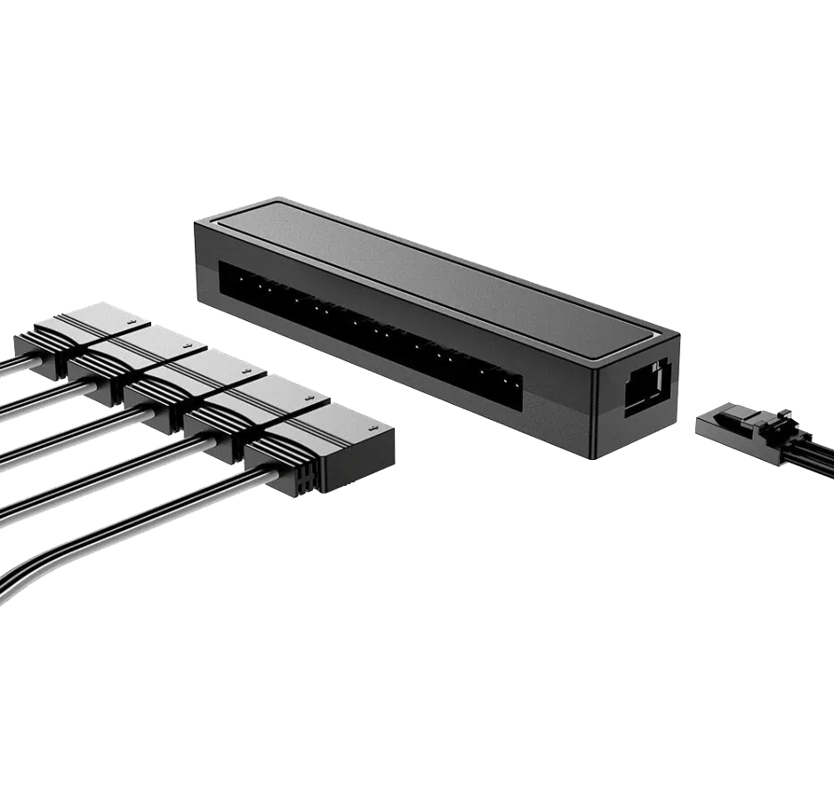 Разветвитель питания ID-COOLING FH-05 ARGB купить по выгодной цене! 
