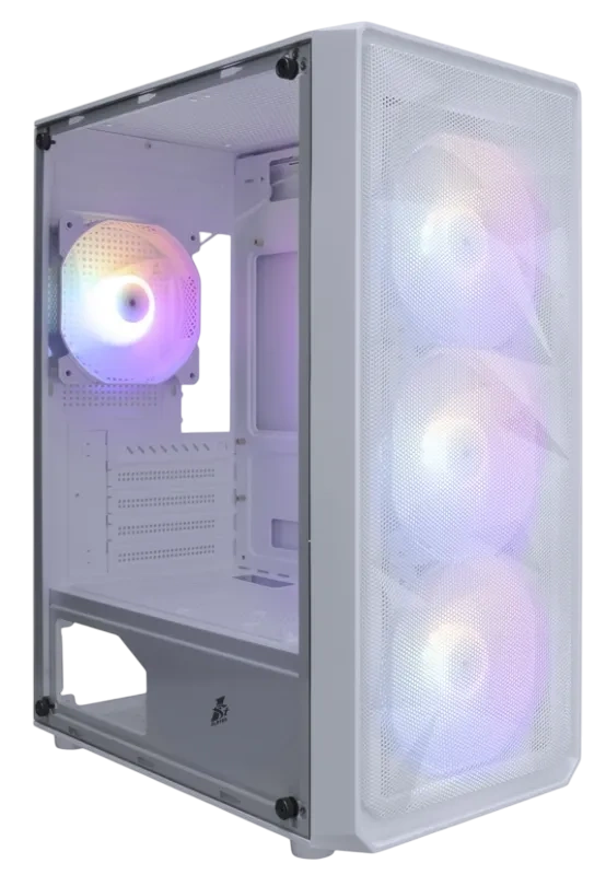 Компьютерный корпус 1STPLAYER FD3-M LED White (FD3-M-WH-4F1-W) купить по выгодной цене! 