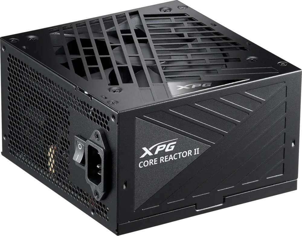 Блок питания XPG CORE REACTOR II 850 black (ATX 3.1, 850W, Full Modular, PWM 120mm FDB fan, Active PFC, DC to DC, Half-Bridge & LLC converter, 80+ GOLD, all Japanese capacitors, черный) RET