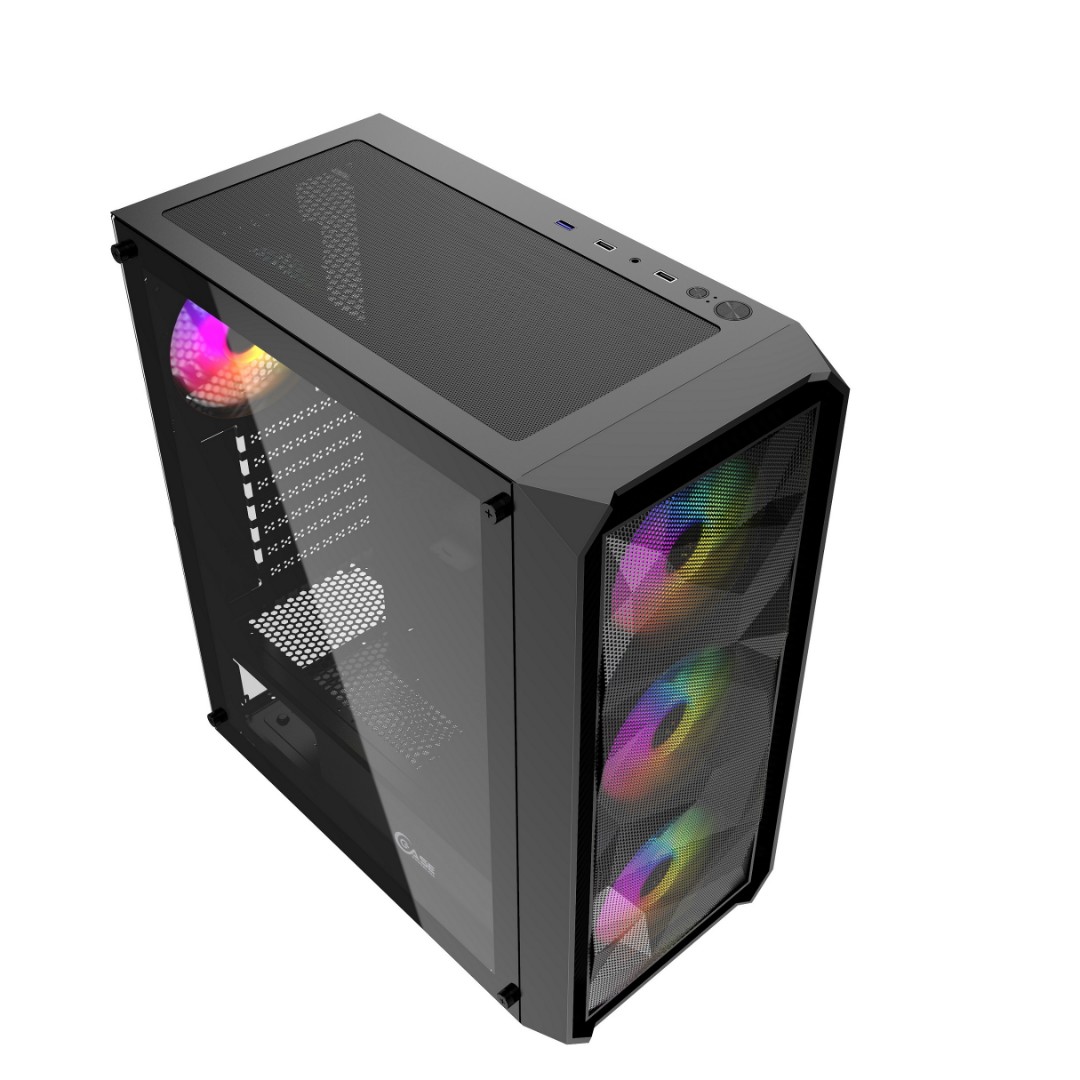 Корпус POWERCASE Mistral x4 Mesh led. Корпус POWERCASE x4 Mesh. Корпус ATX POWERCASE Mistral Edge. Корпус POWERCASE Mistral Edge, Tempered Glass, 4x 120mm 5-Color Fan, чёрный, ATX (CMIEB-l4).