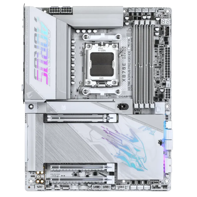 Материнская плата Gigabyte X870E AORUS PRO X3D ICE