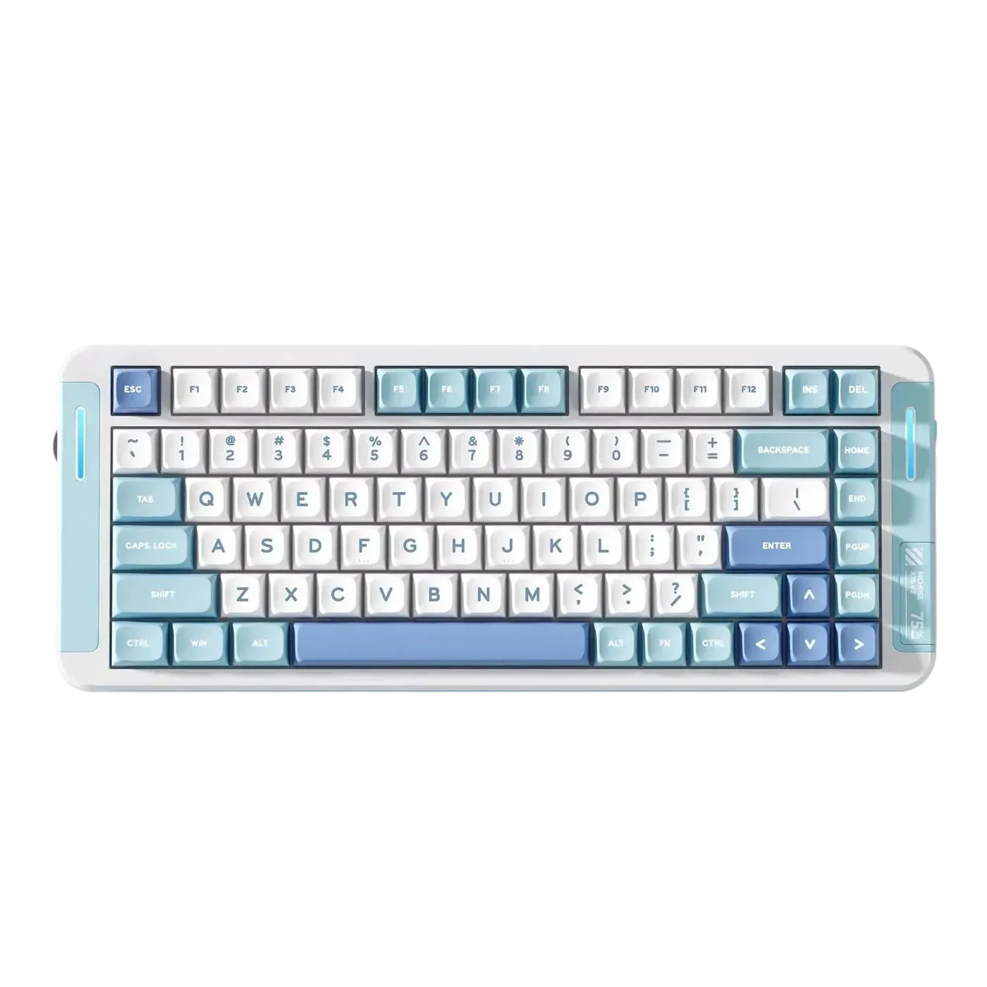 Механическая клавиатура MCHOSE X75 Icy Creamsicle Switch RGB Navy Blue радиоканал, русская раскладка