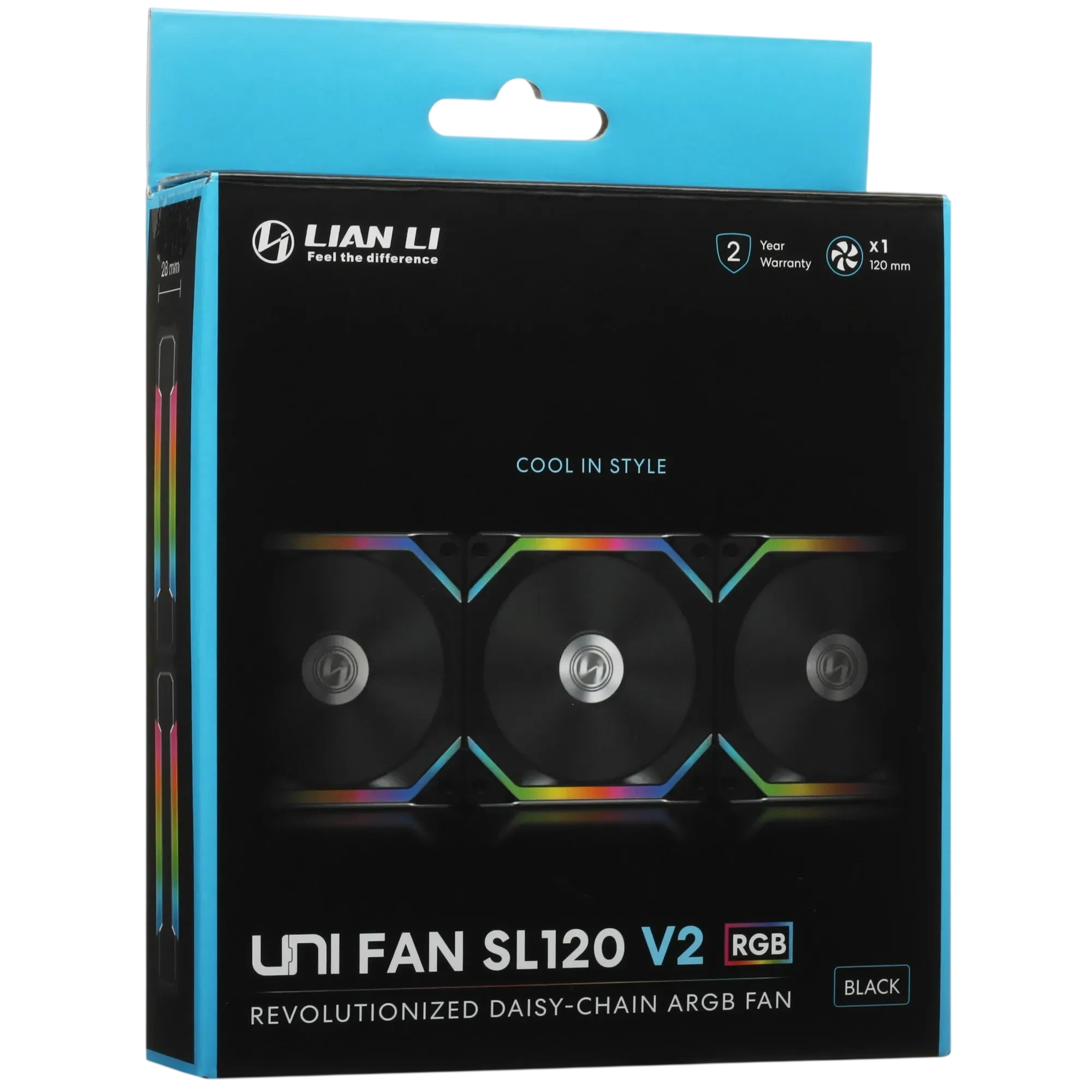 Вентилятор для корпуса  Lian Li UNI FAN SL120 V2 Black (G99.12SLV21B.R0)