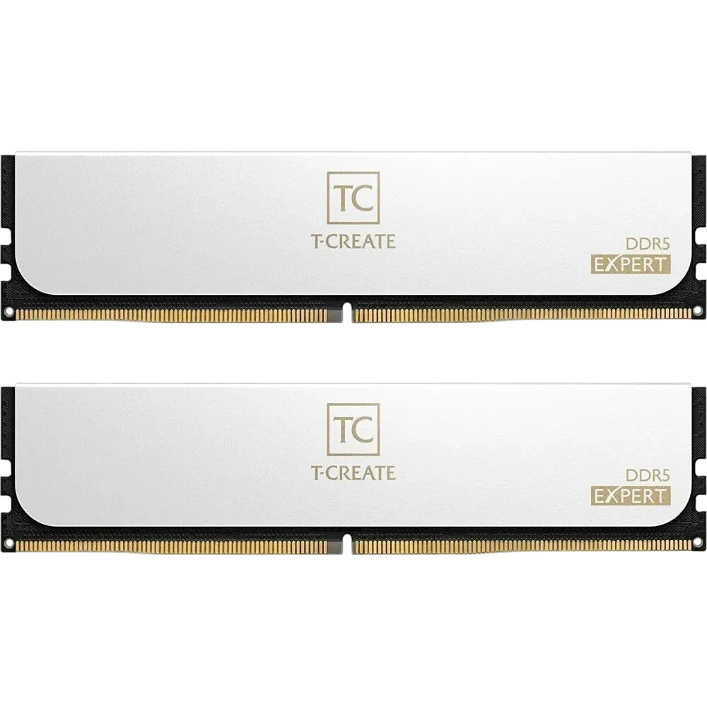Оперативная память DDR5 64 Gb 6000 MHz Team Group T-Create Expert White (CTCWD564G6000HC34BDC01) купить по выгодной цене! 