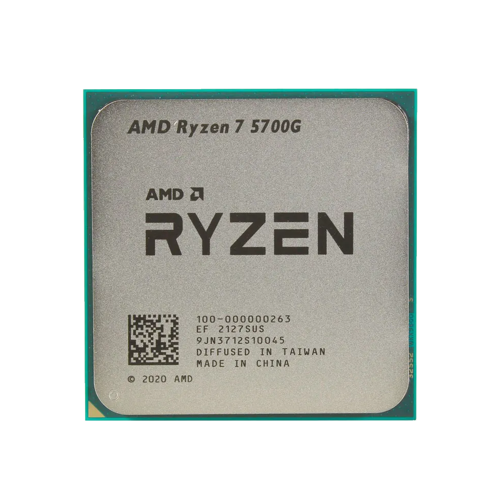 Процессор AMD Ryzen 7 5700G (3.8 ГГц - 4.6 ГГц / AM4 / кол-во ядер