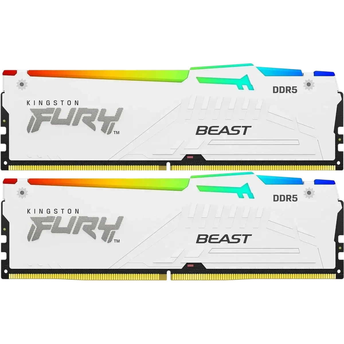 Оперативная память DDR5 64 Gb 6000 MHz Kingston FURY Beast RGB White (KF560C30BWAK2-64) купить по выгодной цене! 