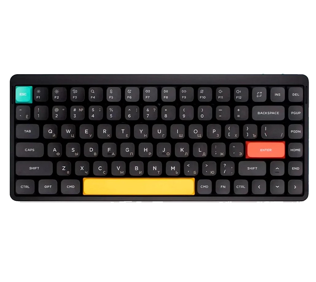 Фото - Механическая низкопрофильная клавиатура Nuphy AIR75v2 Basalt Black Brown, проводная, bluetooth, радиоканал