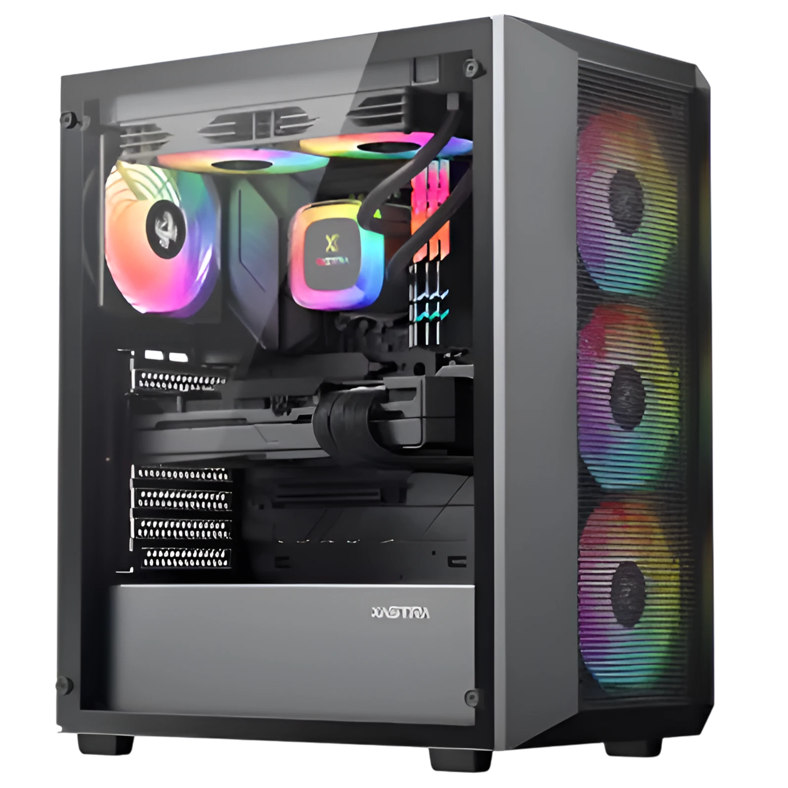 Офисный компьютер 990508 (Core i5-13400 2,5 ГГц/Intel B760/32 ГБ DDR4 3,6  ГГц/1024 ГБ SSD/Wi-Fi/650W/XASTRA A406 4ARGB Black) - купить! 