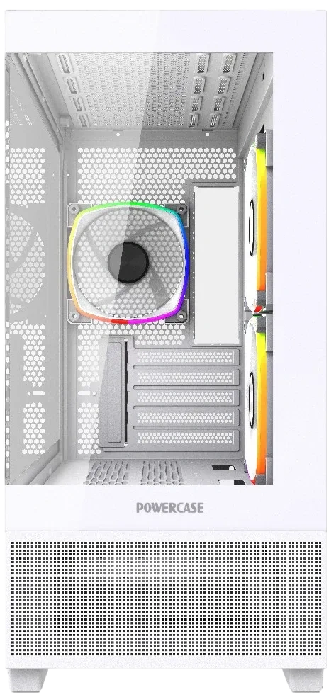 Компьютерный корпус Powercase Vision Micro M3W TG ARGB White (CVMMW-A3)