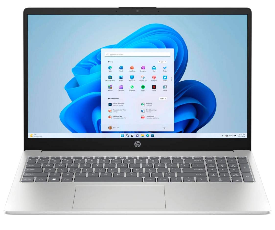 Ноутбук HP 15-fd0130wm (Intel Core i3 N305/15.6" 1920x1080/32Gb/1Tb SSD/Intel UHD Graphics/Wi-Fi/BT/Win 11 Pro) Blue - фото