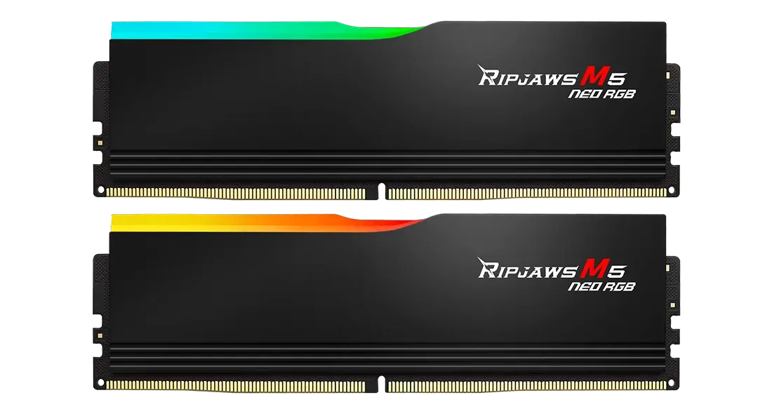 Оперативная память DDR5 32 Gb 6000 MHz G.Skill RIPJAWS M5 NEO RGB Black (F5-6000J3636F16GX2-RM5NRK) купить по выгодной цене! 
