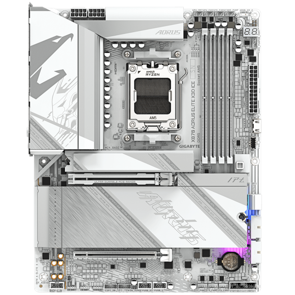 Материнская плата Gigabyte X870 AORUS ELITE X ICE rev