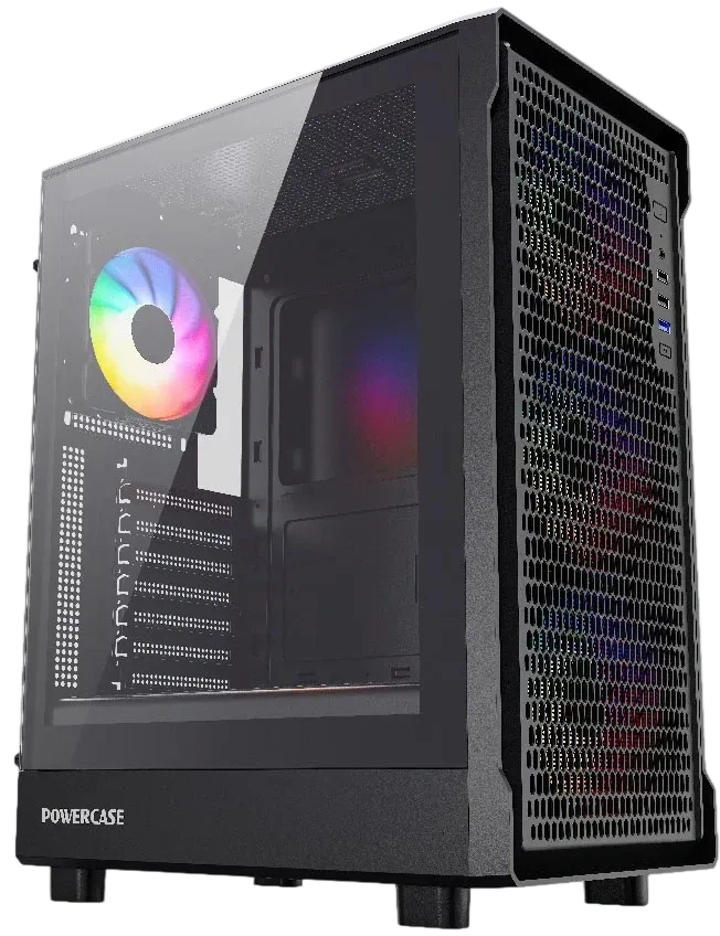 Компьютерный корпус Powercase Mistral PA5B FRGB TG Black (CMOAB-L4) купить по выгодной цене! 