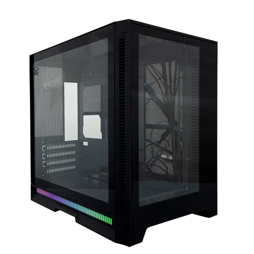 Компьютерный корпус 1STPLAYER STEAM PUNK SP6 TG (SP6-G-BK) Black купить по выгодной цене! 