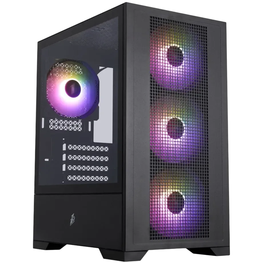 Компьютерный корпус 1STPLAYER Go2 ARGB Black (Go2-BK-4F7) купить по выгодной цене! 