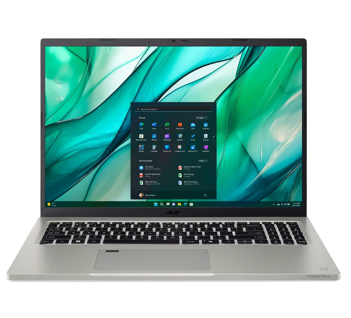 Ноутбук Acer Aspire Vero 16 AV16-51P-5641 (Intel Ultra 5 125U/16" WUXGA/16Gb/512Gb SSD/Intel Graphics/Wi-Fi/Bluetooth/Win 11 Home) Gray