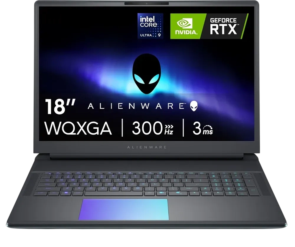 Ноутбук Alienware 18 Area-51 (Core Ultra 9 275HX/18" 2560x1600/32Gb/2Tb SSD/NVIDIA GeForce RTX 5070 Ti 12Gb/Win 11 Home) Liquid Teal - фото