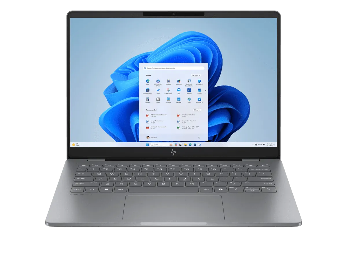 Ноутбук HP OmniBook 7 16-ay0073tu (Core Ultra 5 225H/16" 2560x1600/32Gb/1Tb SSD/Intel Arc/Win 11 Home) Серый - фото