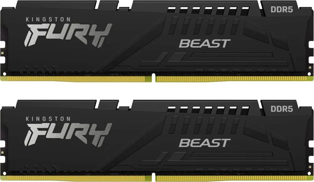 Оперативная память DDR5 32 Gb 5600 MHz Kingston FURY Beast Black (KF556C36BBEK2-32) купить по выгодной цене! 