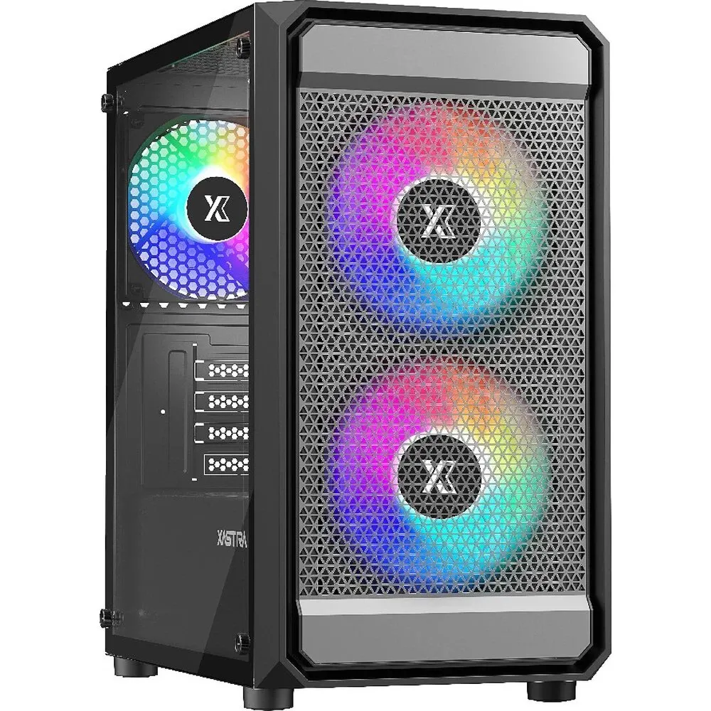 Компьютерный корпус XASTRA A303M TG 3FRGB Black (A303M-2FC14F-1FC12F) купить по выгодной цене! 