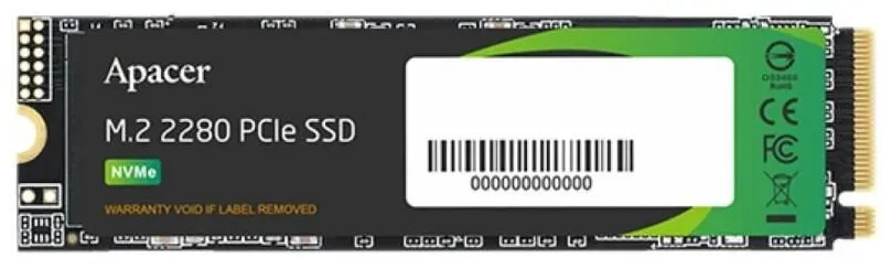 Твердотельный накопитель SSD 2 ТБ M.2 NVMe Apacer (AP2TBAS2280P4X-1) купить по выгодной цене! 