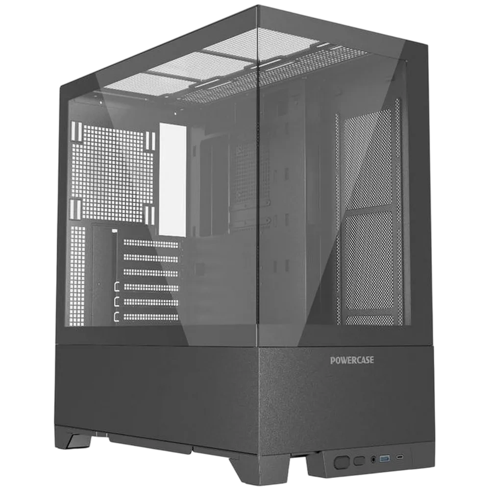 Компьютерный корпус Powercase Vision Black V2 TG Black (CVBAV2-L0) купить по выгодной цене! 