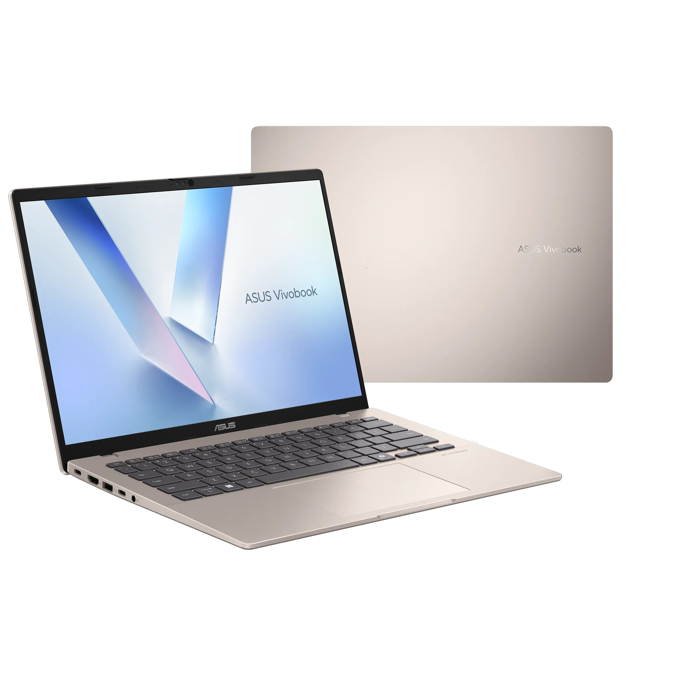 Ноутбук Asus VivoBook 14 M1407KA-PS74 (AMD Ryzen AI 7 350/14.5" 1920x1200/16Gb/512Gb SSD/Win 11 Home) Gold - фото