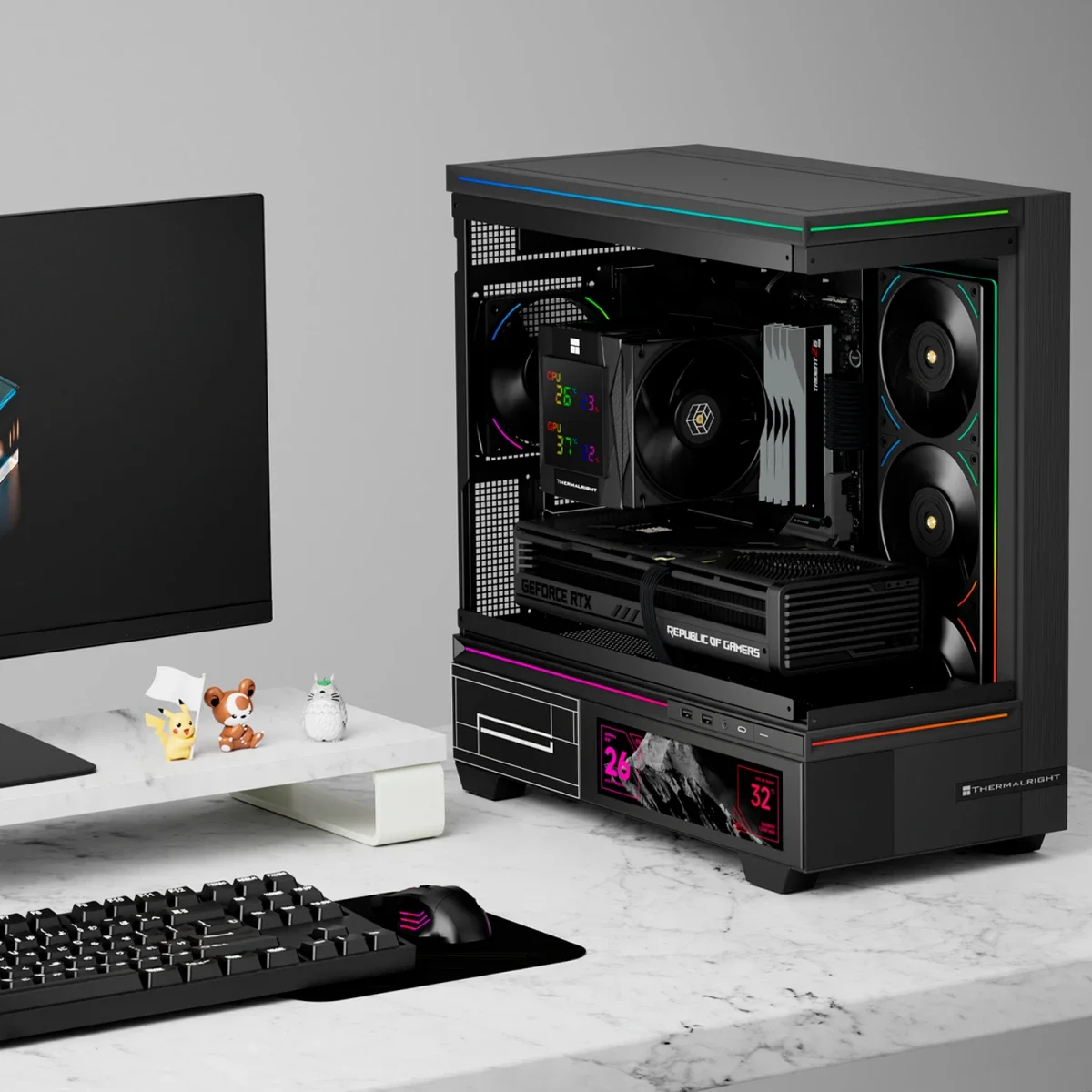 Кулер для процессора Thermalright Royal Knight 120 Digital Black (TRRK120DB)