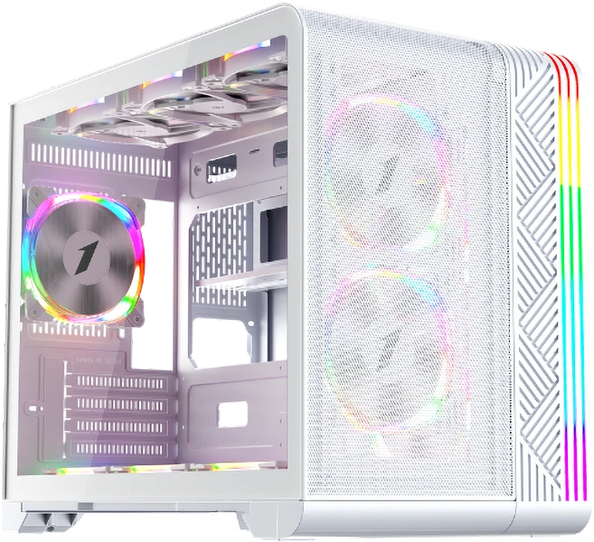 Компьютерный корпус 1STPLAYER VT6 ARGB White (VT6-WH-3FS7-W)