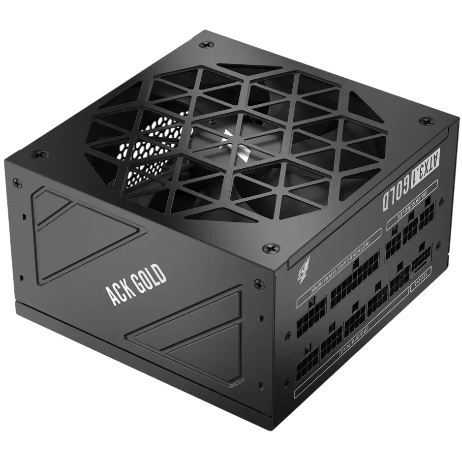 Блок питания 1STPLAYER 850W ACK GOLD  Black (HA-850BA2-BK) 16 Pin (PCIe 5.0 Connector Cable Details) купить по выгодной цене! 