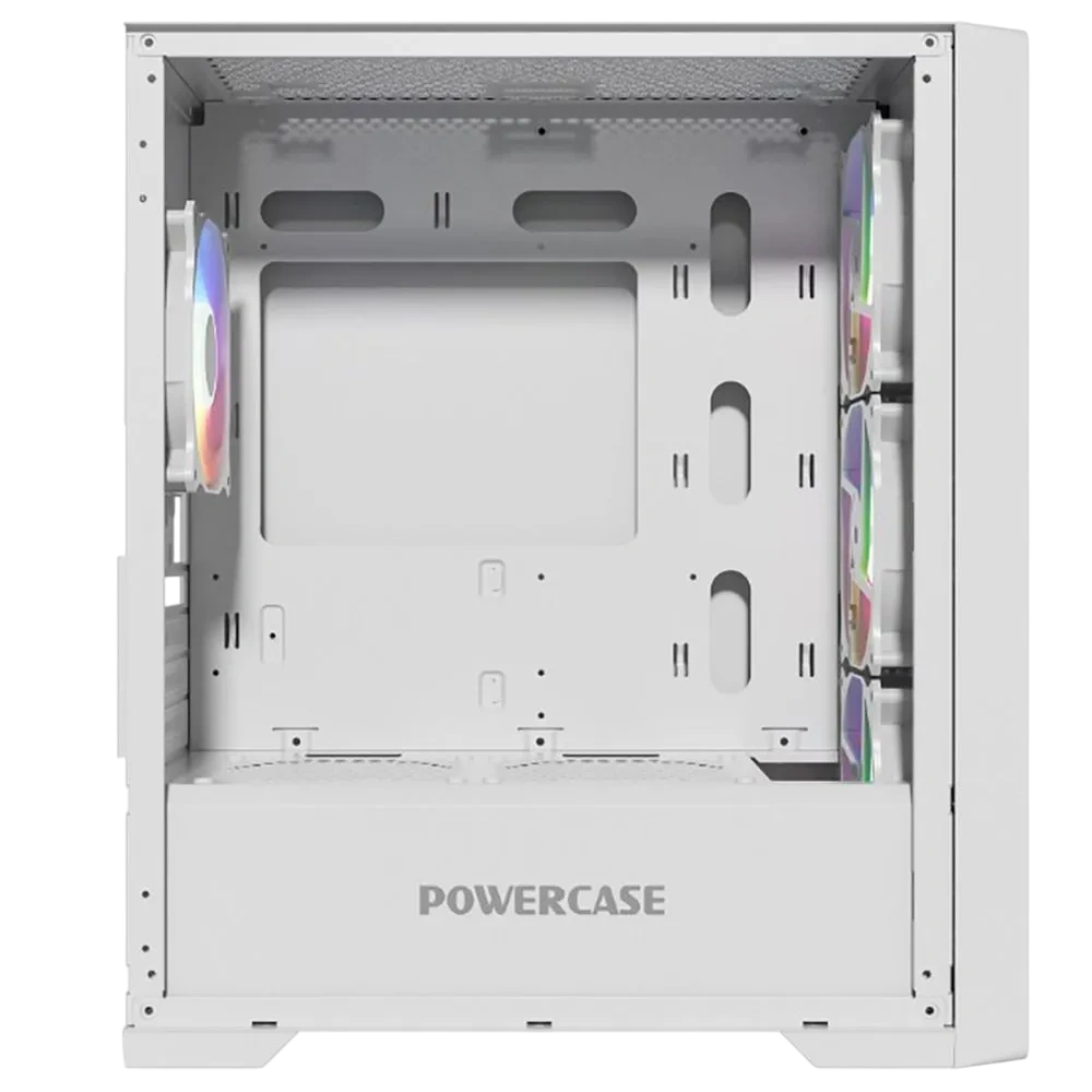 Компьютерный корпус Powercase Alisio Micro X4W V2 TG ARGB White (CAMCXW-A4)